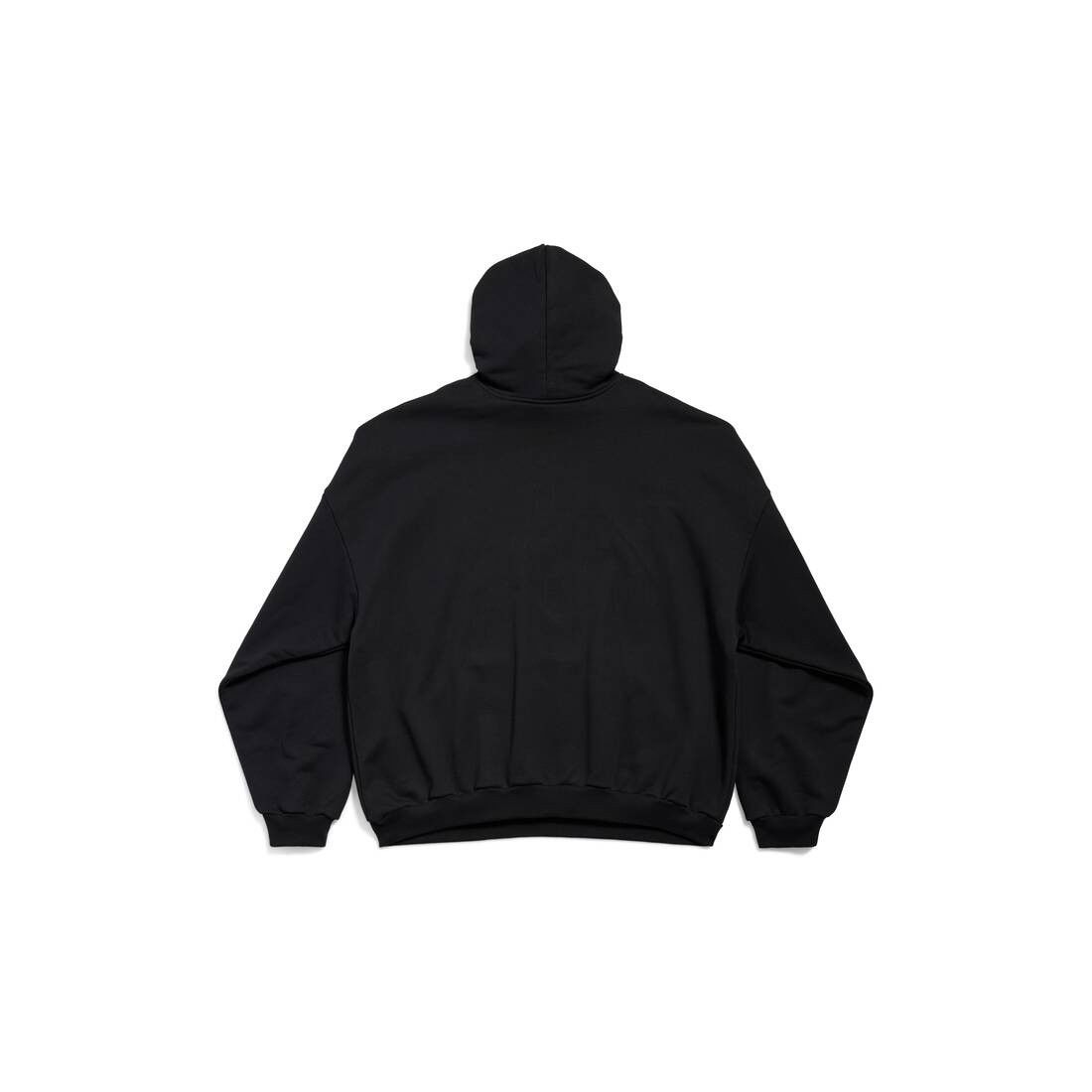 Balenciaga o1s1wg110126 Paris Strass Hoodie Large Fit in Black Size XXS / US 00 / IT 34 - 2 Thumbnail