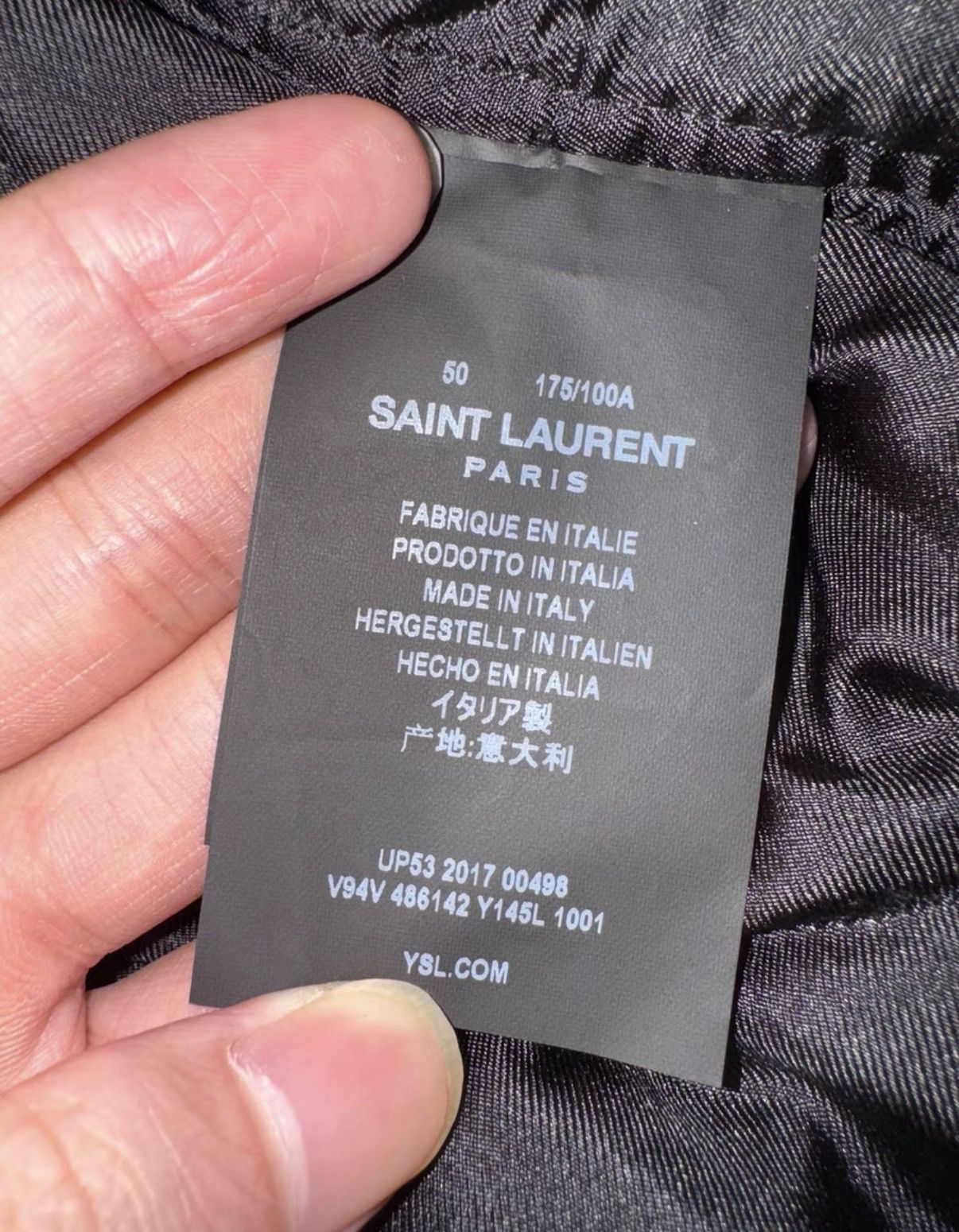 Saint Laurent Paris SLP 17FW "Black Knight" Round Sequin Jacket / Varsity Jacket Size US M / EU 48-50 / 2 - 8 Thumbnail