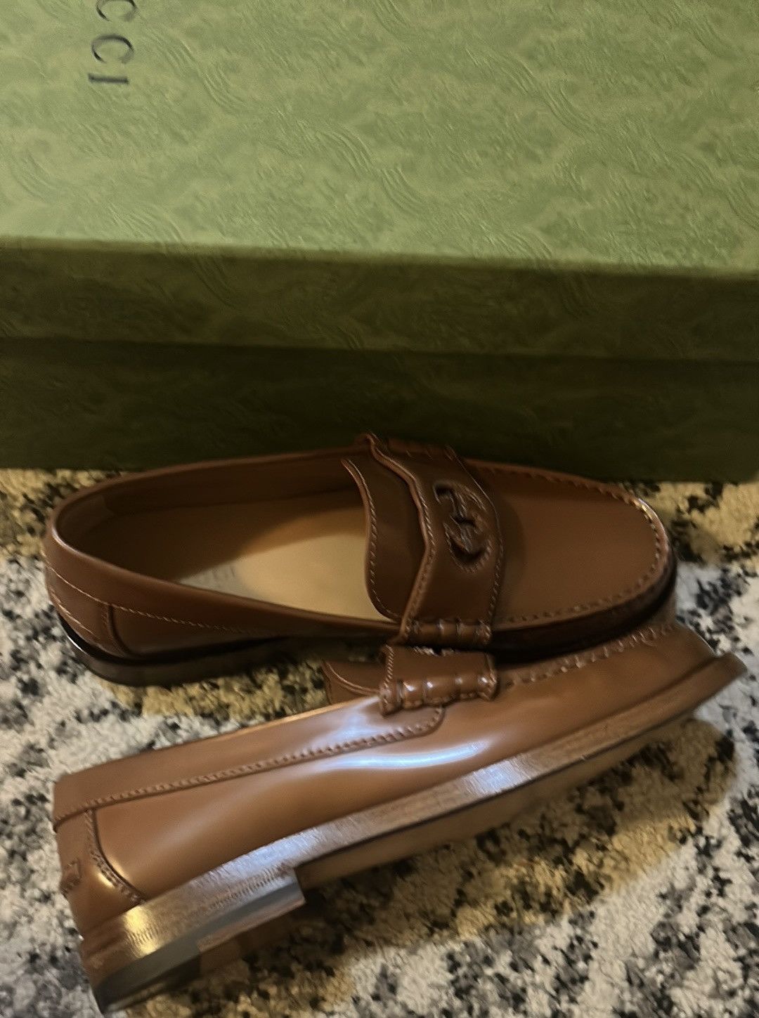 Gucci Gucci Interlocking G Loafer Millennial Ribot Cuir Size US 6 / IT 36 - 3 Thumbnail