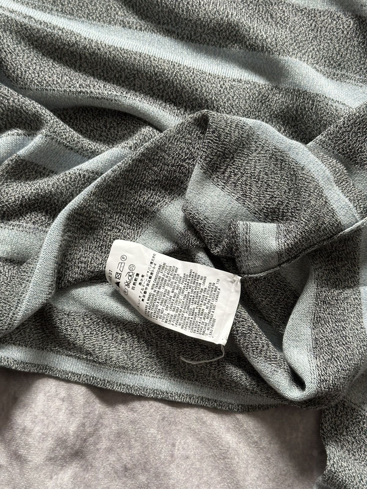 Armani Collezioni Armani Collezioni Mens Gingham Sweater XL Gray Blue Size US XL / EU 56 / 4 - 10 Thumbnail