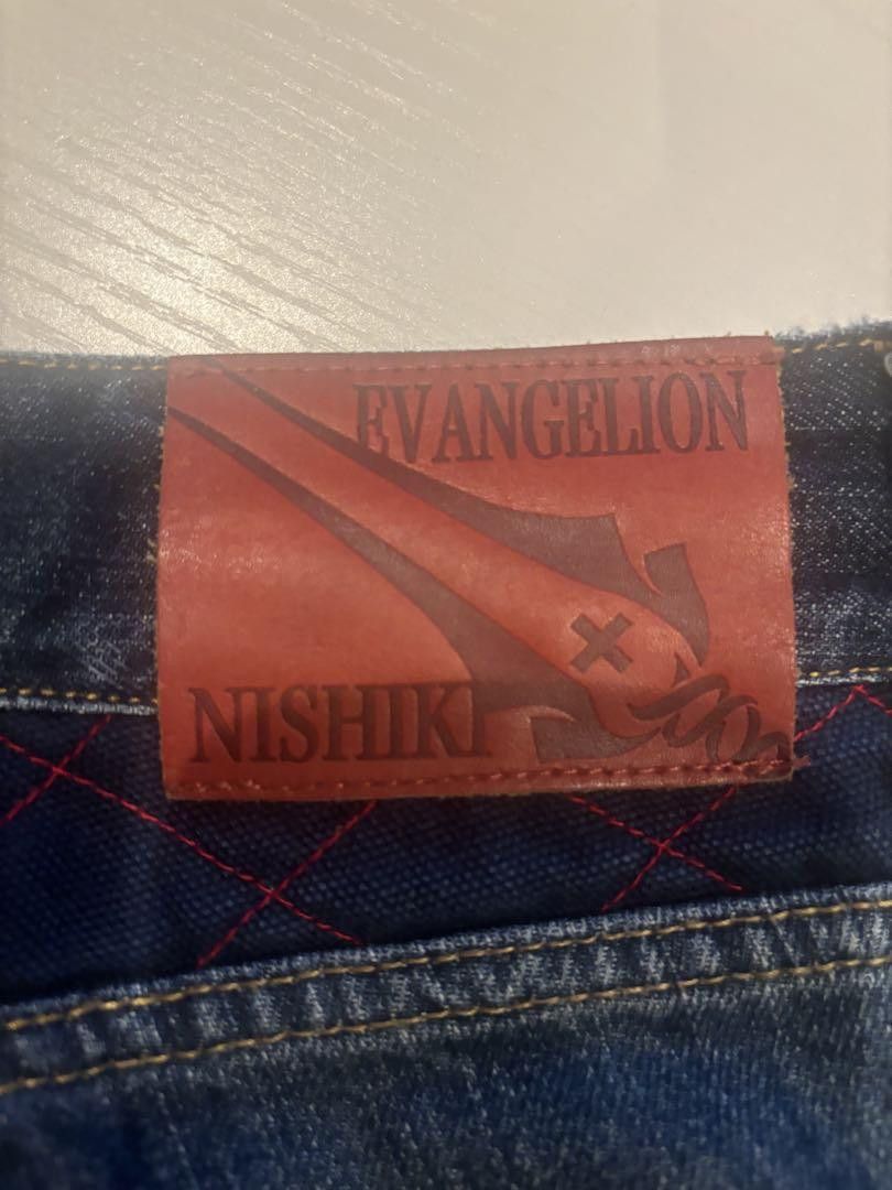 Anime EVANGELION Nishiki Cropped Denim Pants Blue 30 Size US 30 / EU 46 - 4 Thumbnail