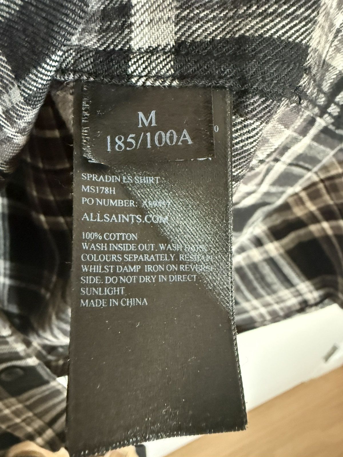 Allsaints Allsaints Relaxed Fit Checked Shirt Size US M / EU 48-50 / 2 - 3 Thumbnail