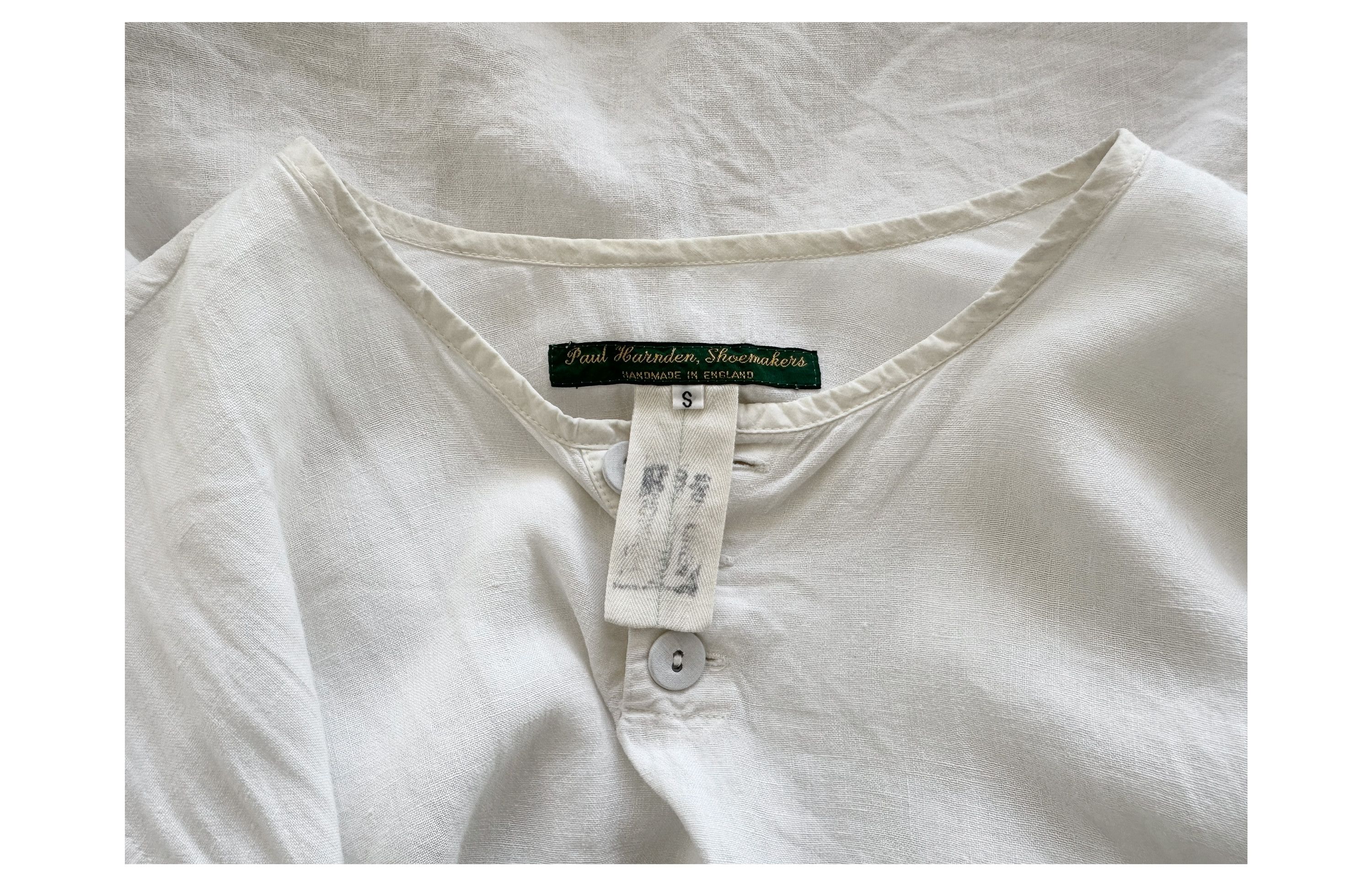 Paul Harnden Shoemakers Off-White Grandpa Shirt | S (EU46-48