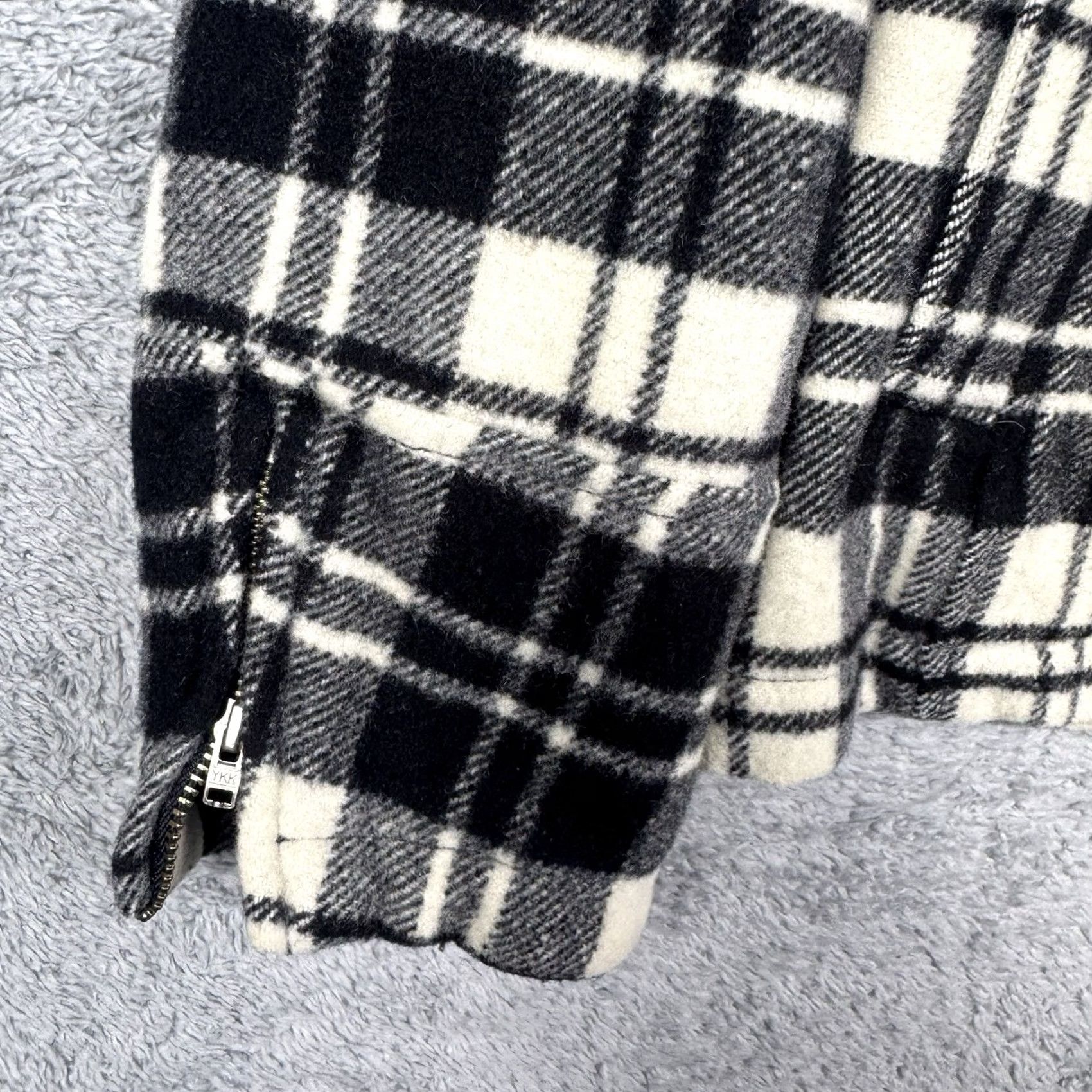 Vintage Woolrich Peacoat Women M Double Breasted Plaid Wool Jacket Winter 15421 Size M / US 6-8 / IT 42-44 - 6 Thumbnail