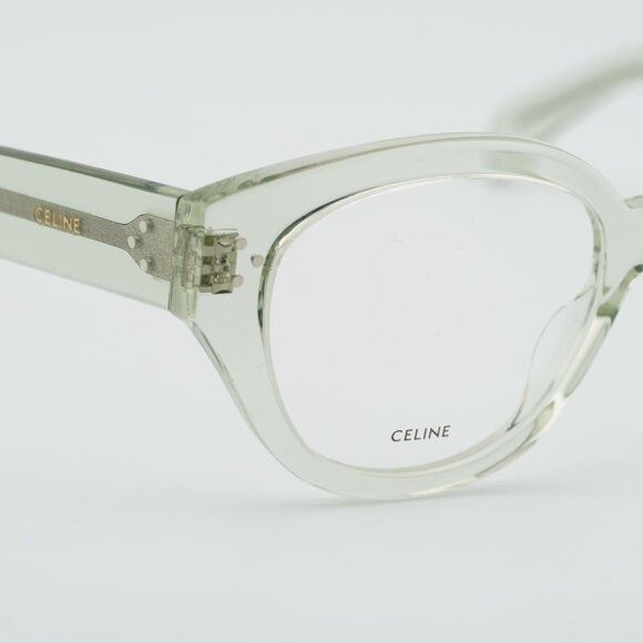 Celine Celine CL50132I 093 Eyeglasses Shiny Light Green 51mm Size ONE SIZE - 8 Thumbnail