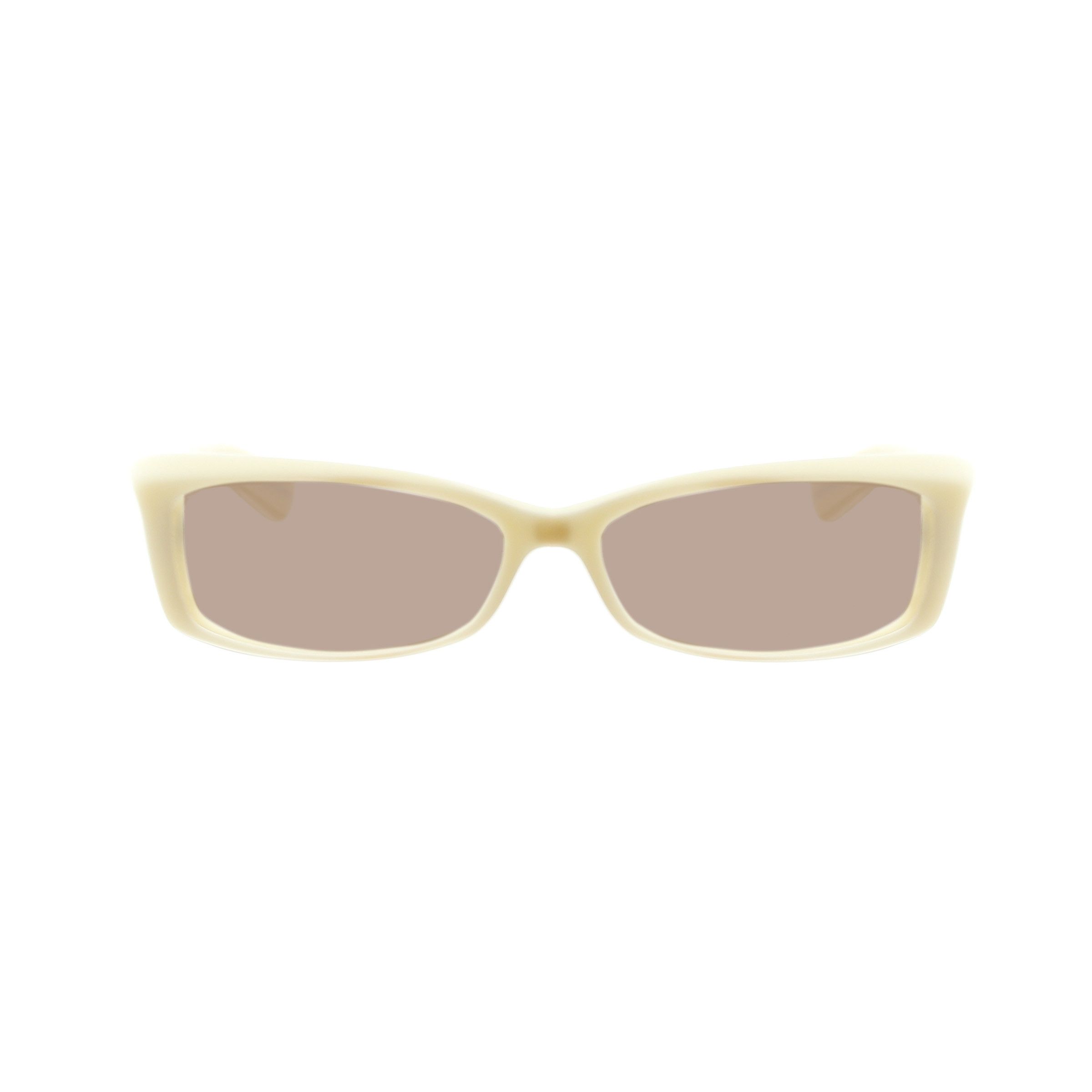 Yves Saint Laurent Yves Saint Laurent '00 Cat-Eye Milky White Sunglasses Size ONE SIZE - 3 Thumbnail