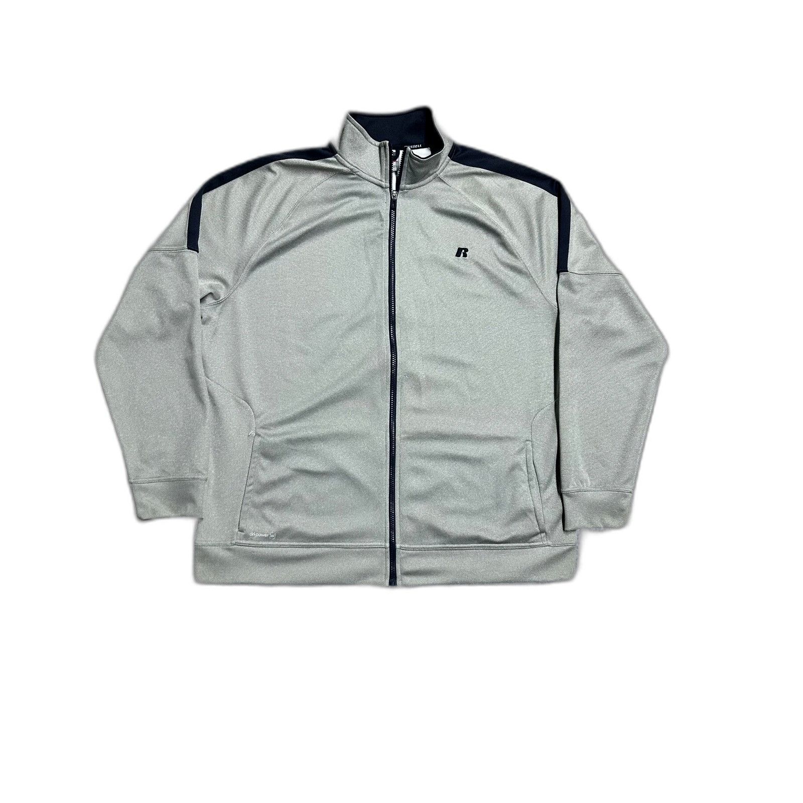 Vintage Vintage Y2K Russell Grey Athletic Zip Up Jacket Size US L / EU 52-54 / 3 - 1 Preview