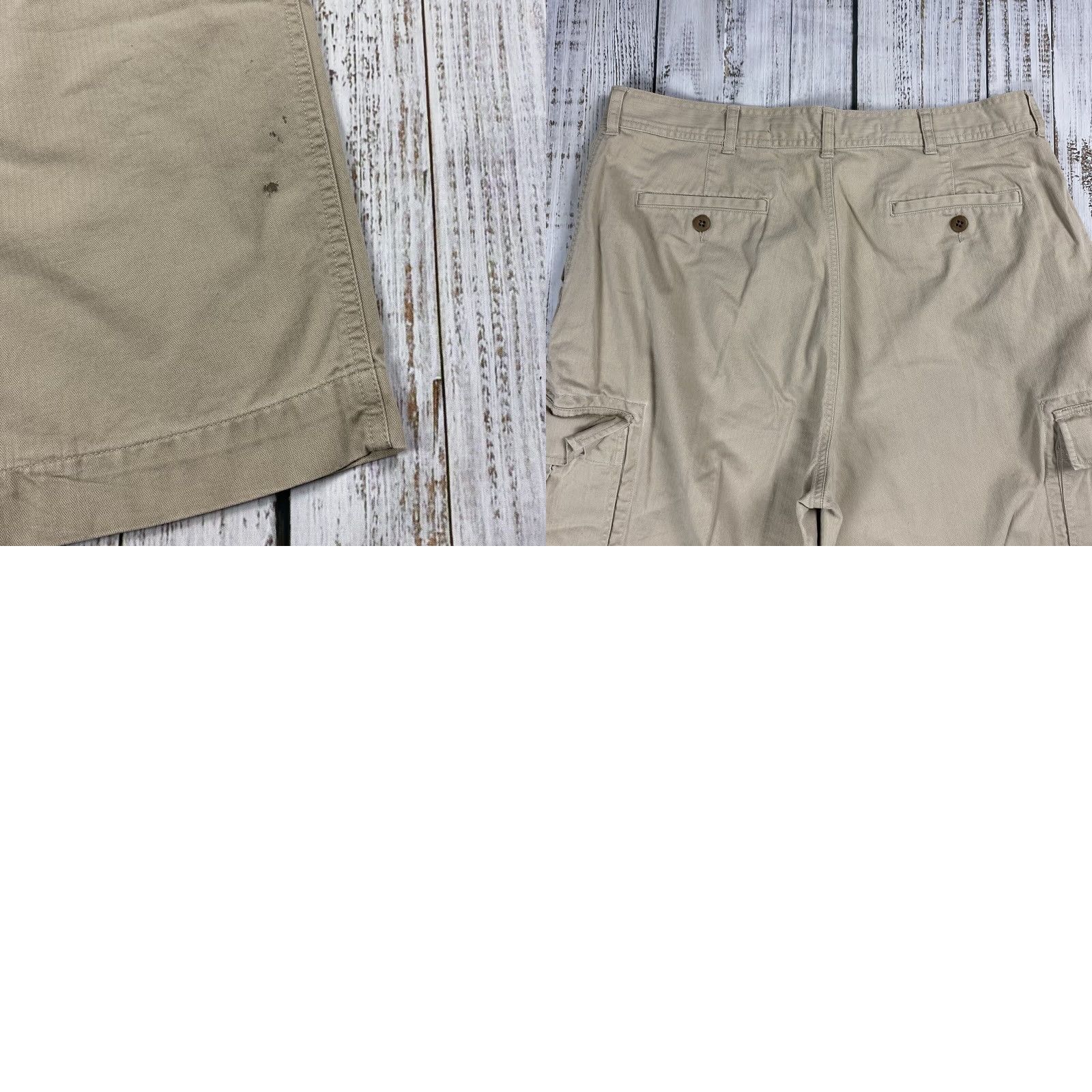 Polo Ralph Lauren VINTAGE Polo Ralph Lauren Cargo Pants Men 38 Herringbone Twill Khaki Military 90s Classic Size US M / EU 48-50 / 2 - 8 Thumbnail