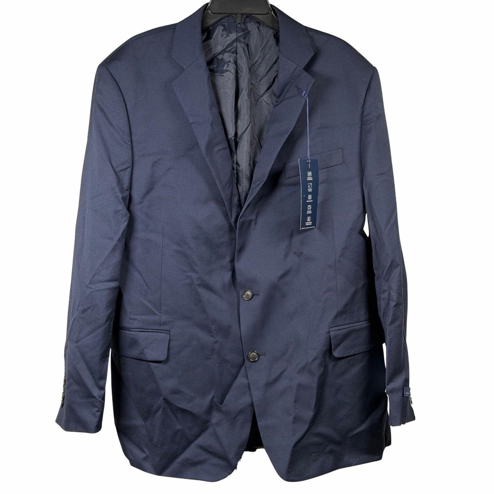 Stafford Stafford CoolMax Blazer Mens 48 Reg Sport Coat Classic Fit Size 48R - 1 Thumbnail