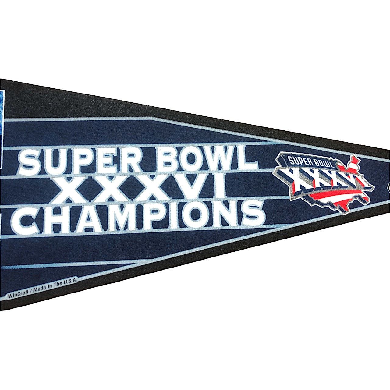 NFL New England Patriots 2002 Super Bowl XXXVI Champions Pennant Size ONE SIZE - 5 Thumbnail