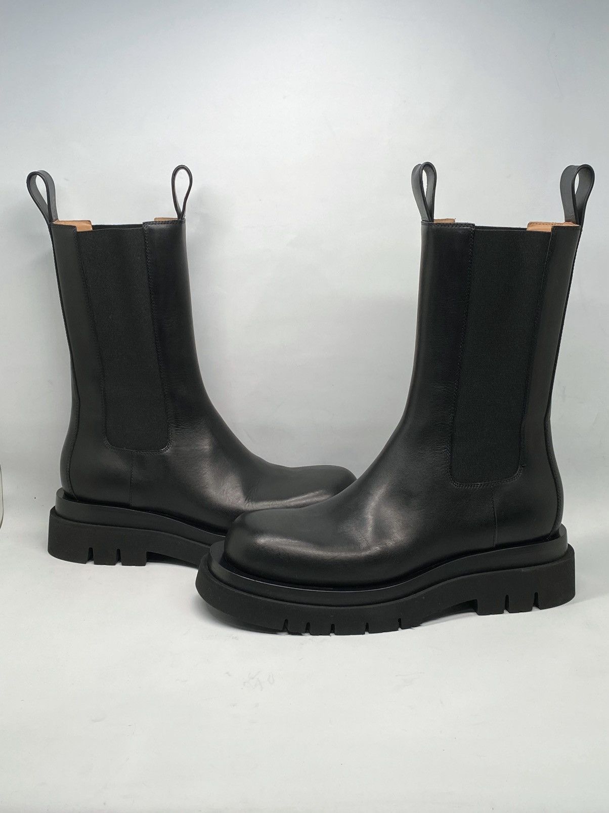 Bottega Veneta Bottega Veneta Lug Sole Leather Boots size 40 Size US 10 / IT 40 - 9 Thumbnail