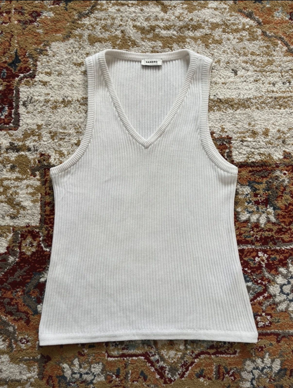 Sandro Sandro Paris tank top sleeveless luxury knitted Size US S / EU 44-46 / 1 - 1 Thumbnail