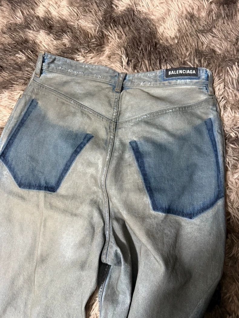 Balenciaga Balenciaga size xs Flip pocket mud dyed ripped baggy jeans Size US 28 / EU 44 - 4 Thumbnail