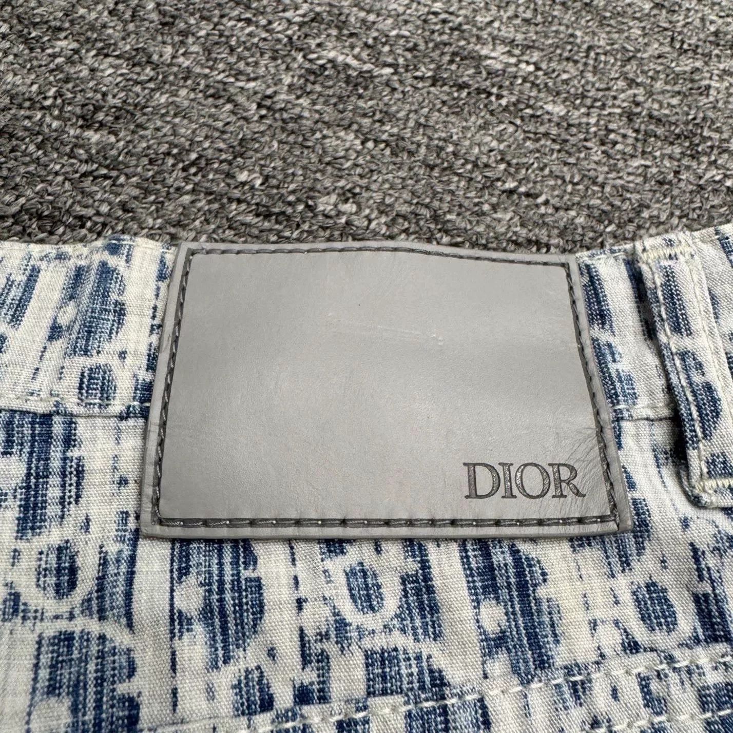 Dior Dior Monogram Printed Denim Pants Size 33. Size US 33 - 3 Thumbnail