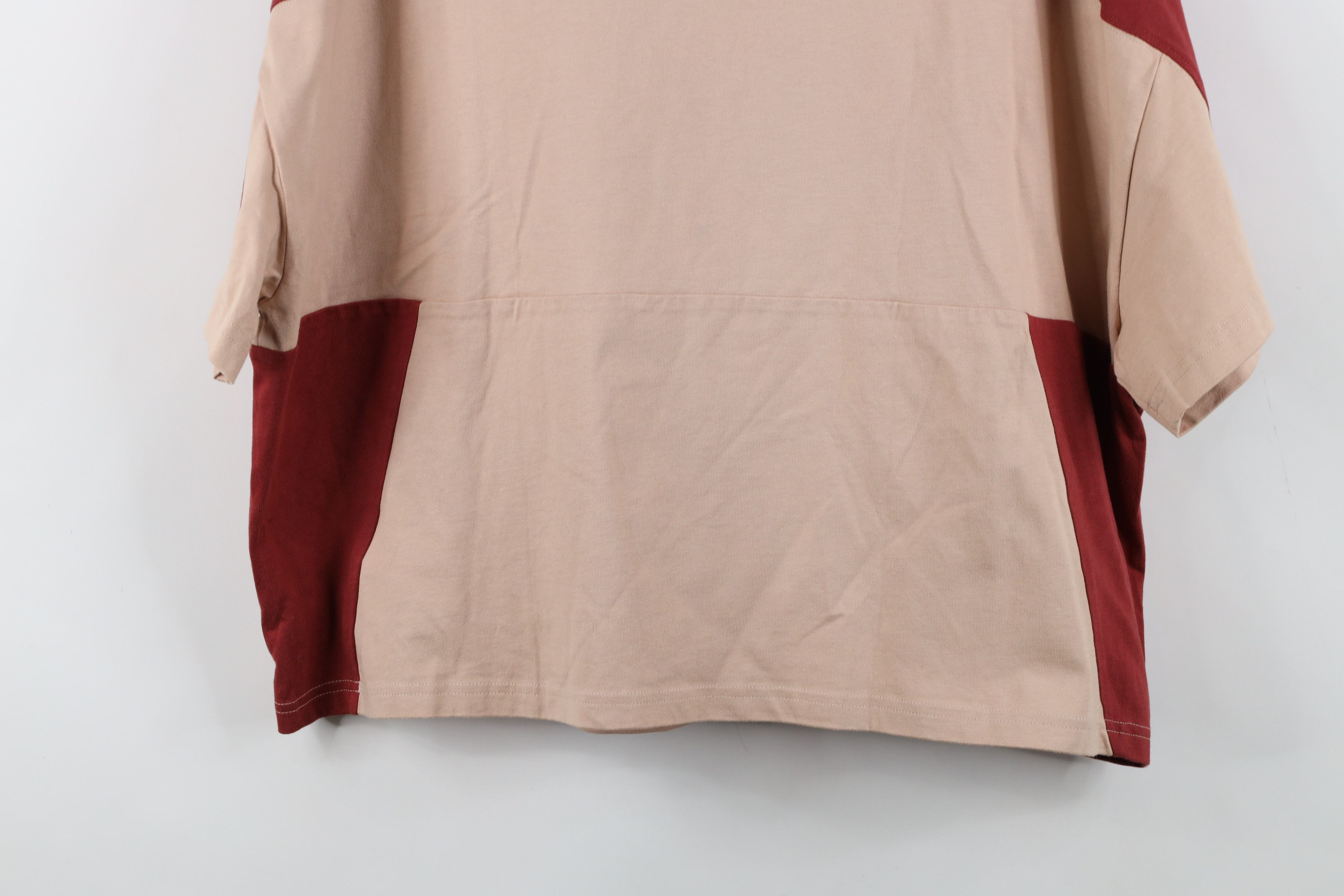 Adidas Y2K Adidas Big Logo Color Block Cropped Boxy Fit T-Shirt Size L / US 10 / IT 46 - 14 Thumbnail