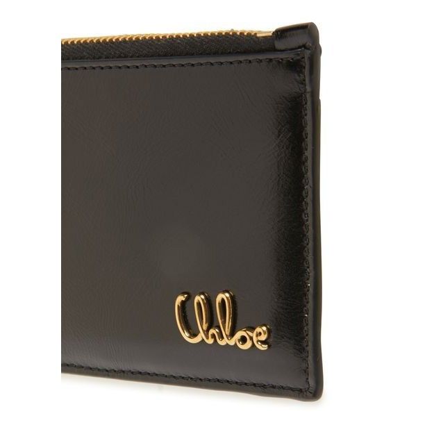 Chloe Chloe Iconic Black Shiny Leather Wallet New & Authentic Size ONE SIZE - 5 Thumbnail