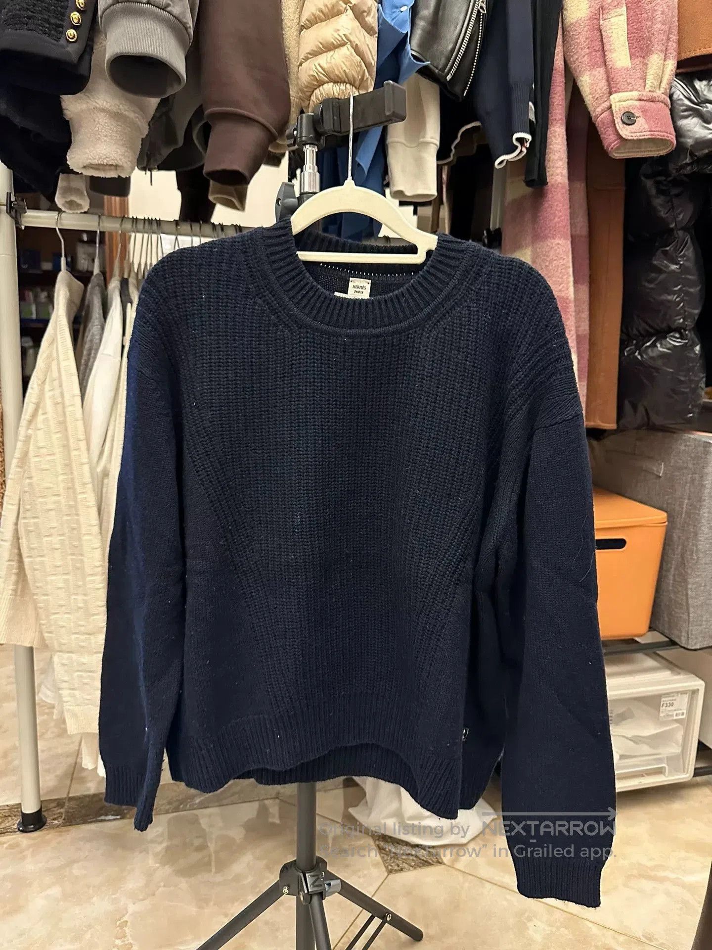 Hermes Hermes Navy Cashmere Knit Sweater 38. Size US S / EU 44-46 / 1 - 1 Thumbnail
