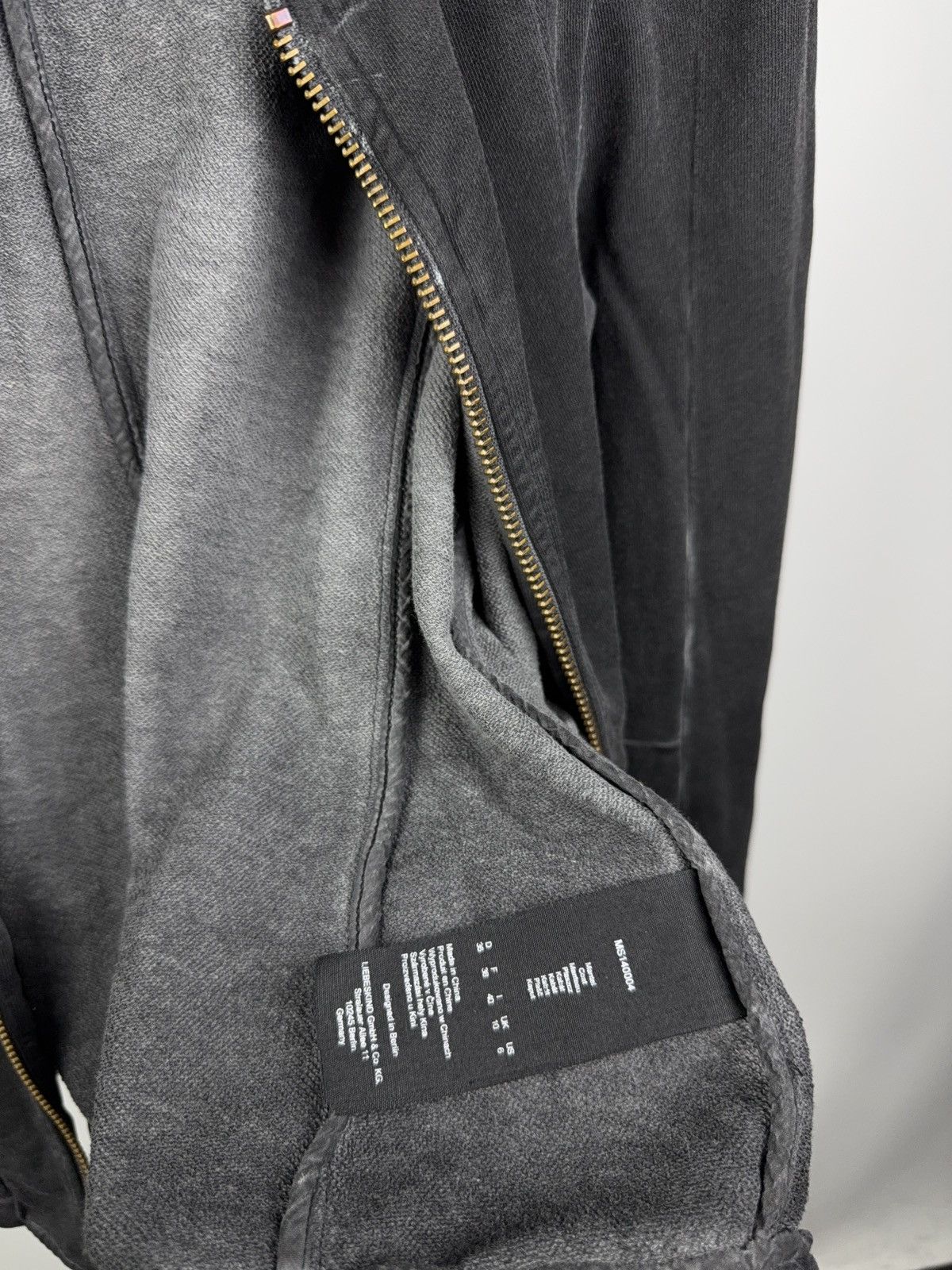 LIEBESKIND BERLIN Avant Garde Gothic Liebeskind Berlin Gray Moto Zip Jacket Size M / US 6-8 / IT 42-44 - 11 Thumbnail