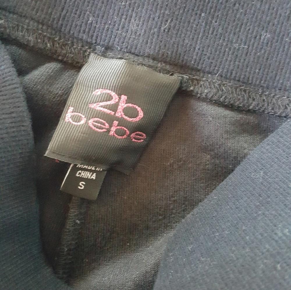 Designer Black Velvet Lush Bebe Sweats Size 28" / US 6 / IT 42 - 3 Thumbnail