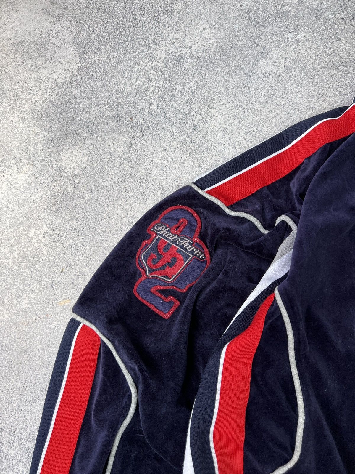 Vintage Vintage 90s Phat Farm Velour Classic Hip Hop Jacket Men’s Size US XL / EU 56 / 4 - 6 Thumbnail