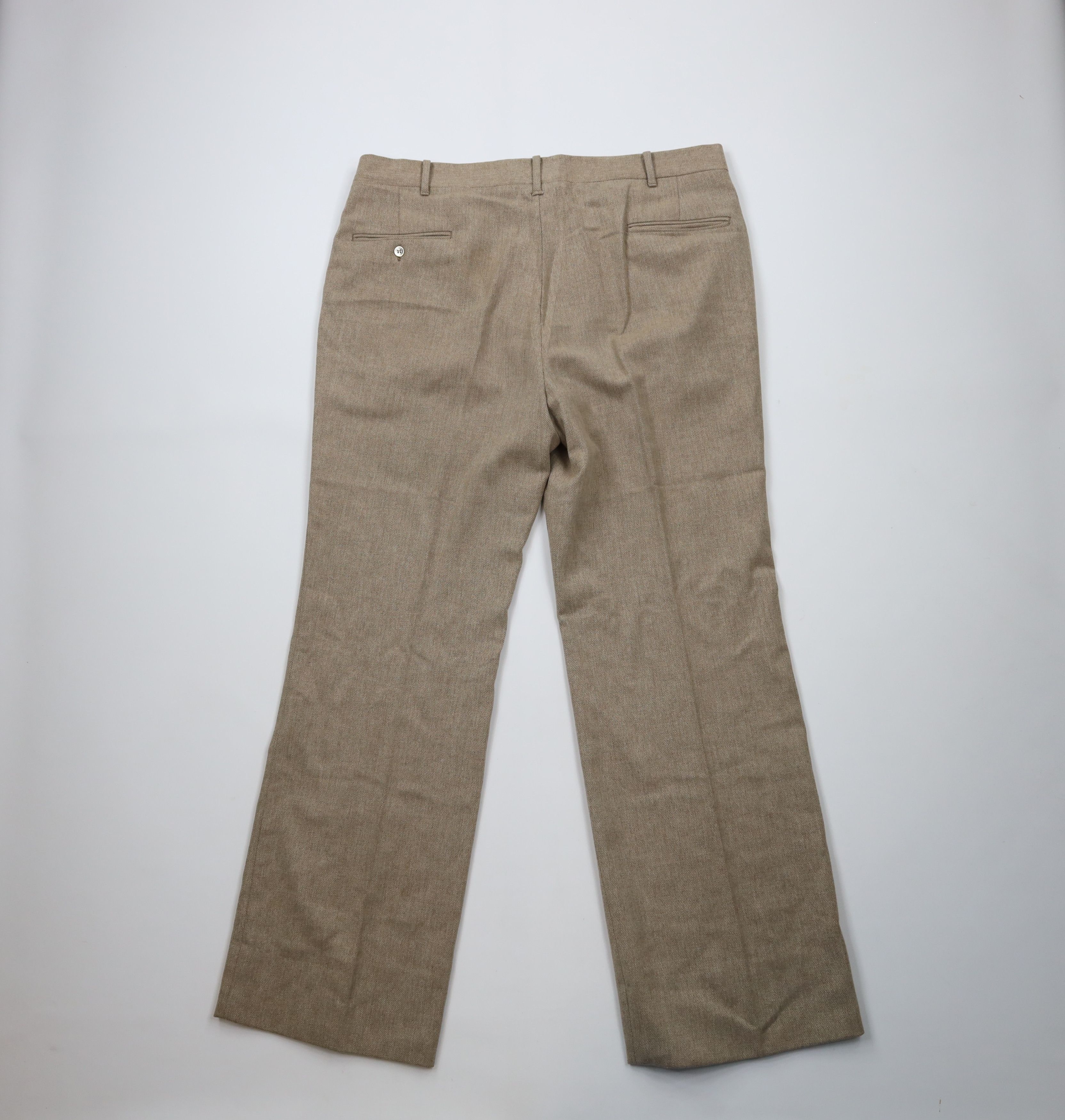 Vintage Vintage 70s Streetwear Wool Tweed Bell Bottoms Pants USA Size US 40 / EU 56 - 3 Thumbnail
