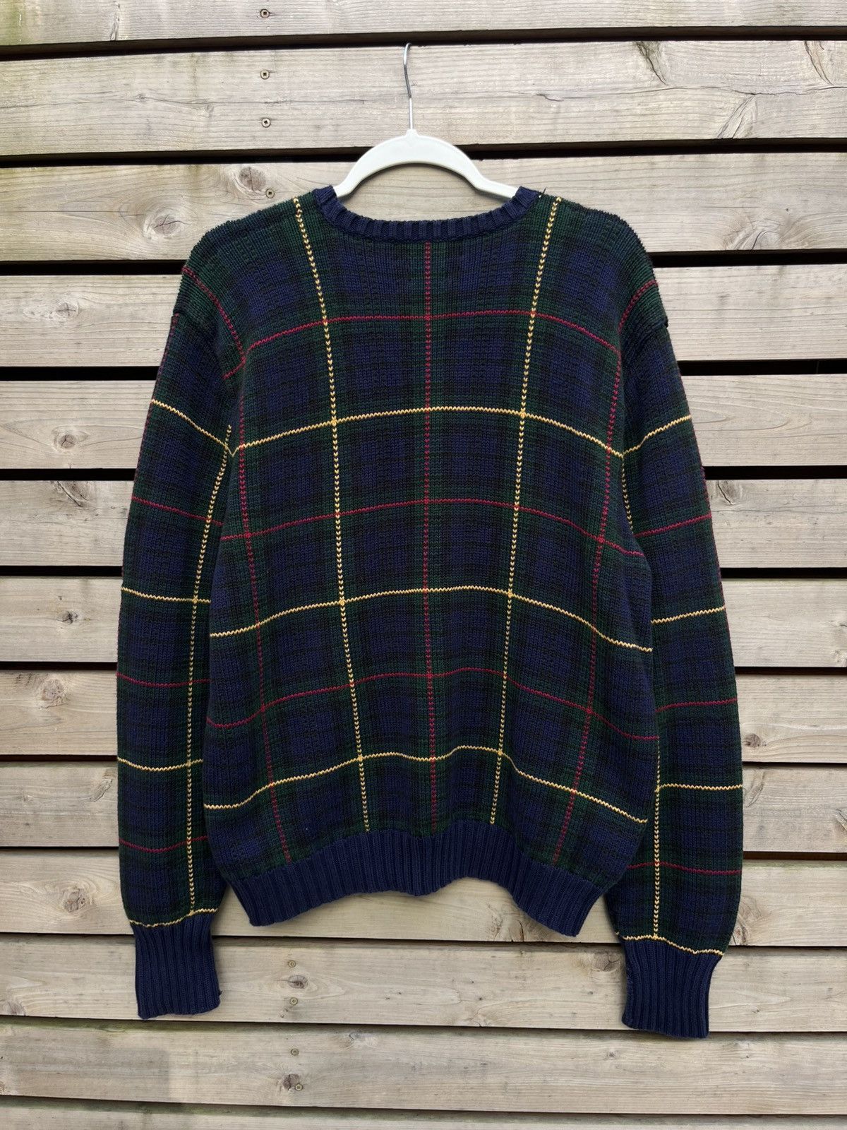 Polo Ralph Lauren Polo by Ralph Lauren Tartan Knit Sweater Size US XL / EU 56 / 4 - 6 Thumbnail