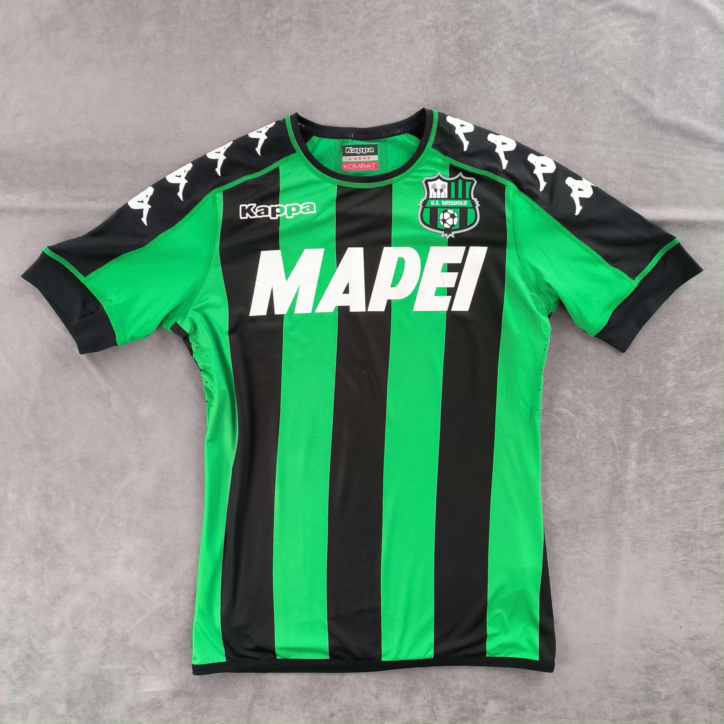 Kappa Sassuolo 2016-17 Kappa home player issue football jersey L Size US L / EU 52-54 / 3 - 1 Thumbnail