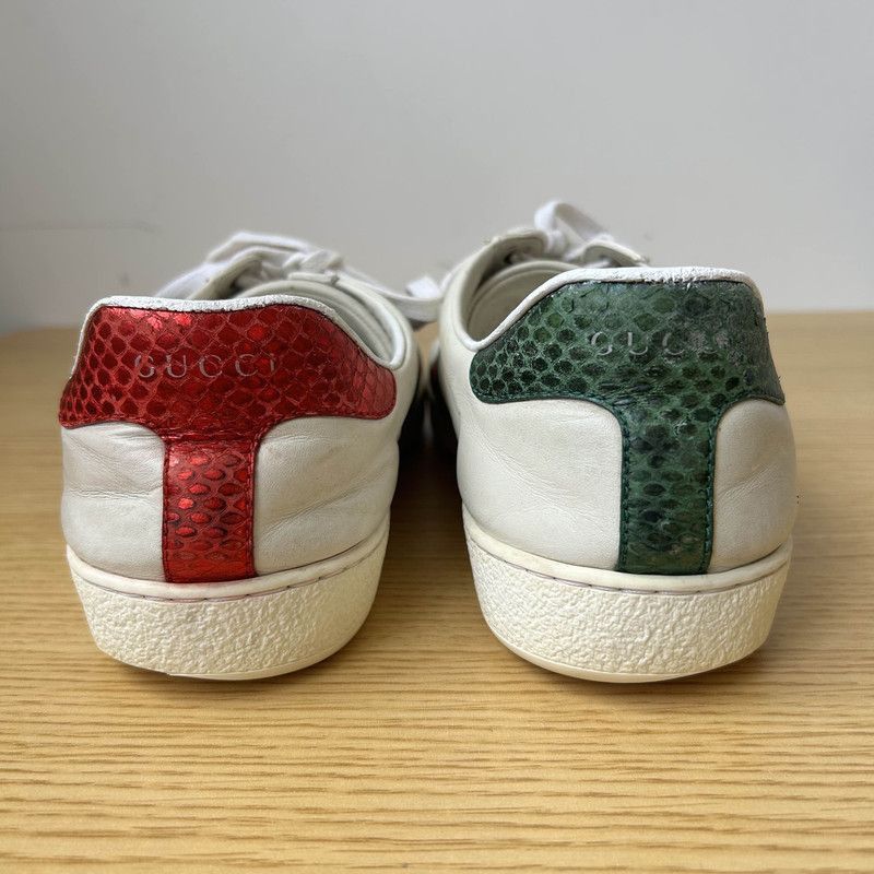 Gucci Gucci ACE Leather Low-Top Sneakers in White -2508 Size US 8 / EU 41 - 3 Thumbnail