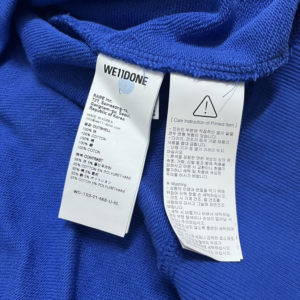 WE11DONE Authentic We11done Big Size Blue Sweatshirt Size US L / EU 52-54 / 3 - 5 Thumbnail