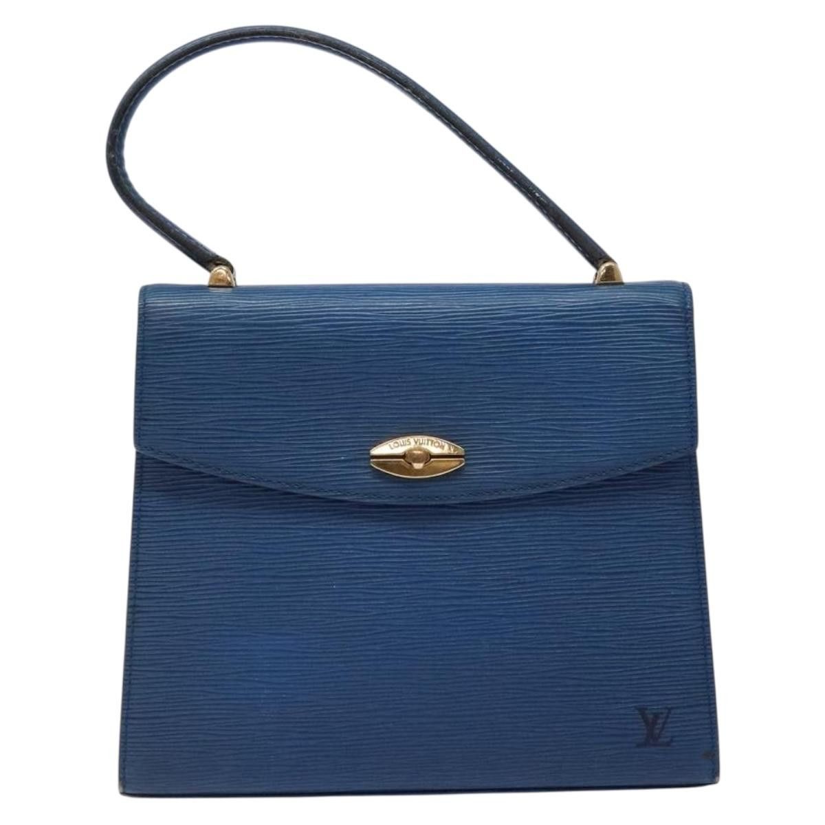 Louis Vuitton LOUIS VUITTON Epi Malesherbes Hand Bag Blue M52375 Size ONE SIZE - 13 Thumbnail