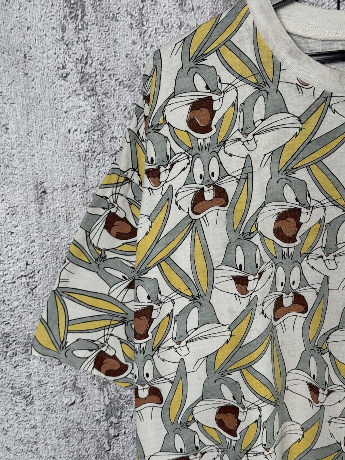 Warner Bros Vintage Bugs Bunny All Over Print T-Shirt Looney Tunes Tee Size US XL / EU 56 / 4 - 4 Thumbnail