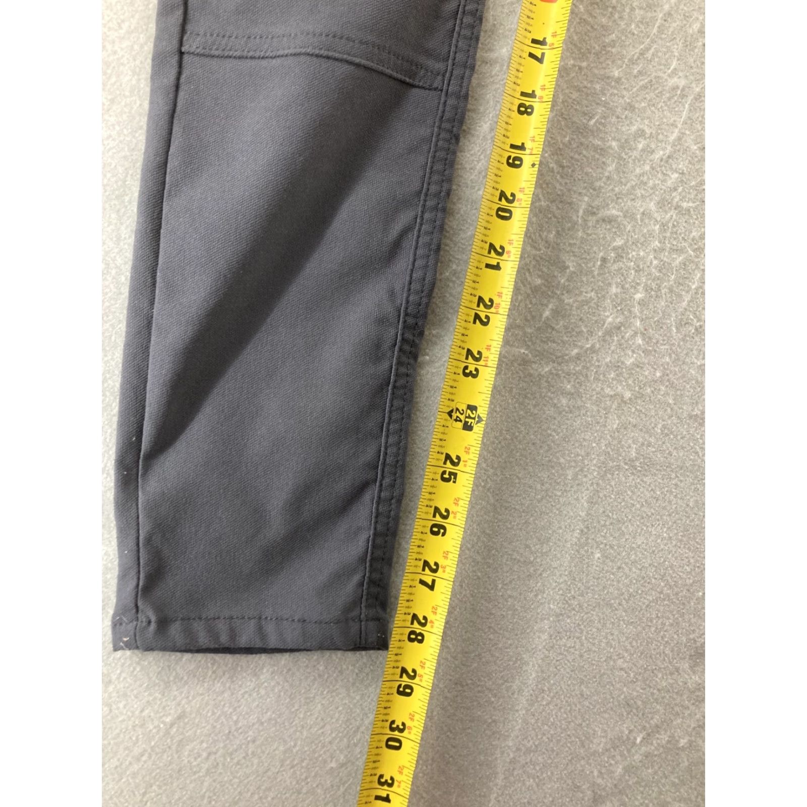 Prana PrAna Gray Jeans Womens 0 Stretch Ribbed Knees Jeans Slim 5-Pocket Gray Size 25" / US 0 / IT 36 - 7 Thumbnail