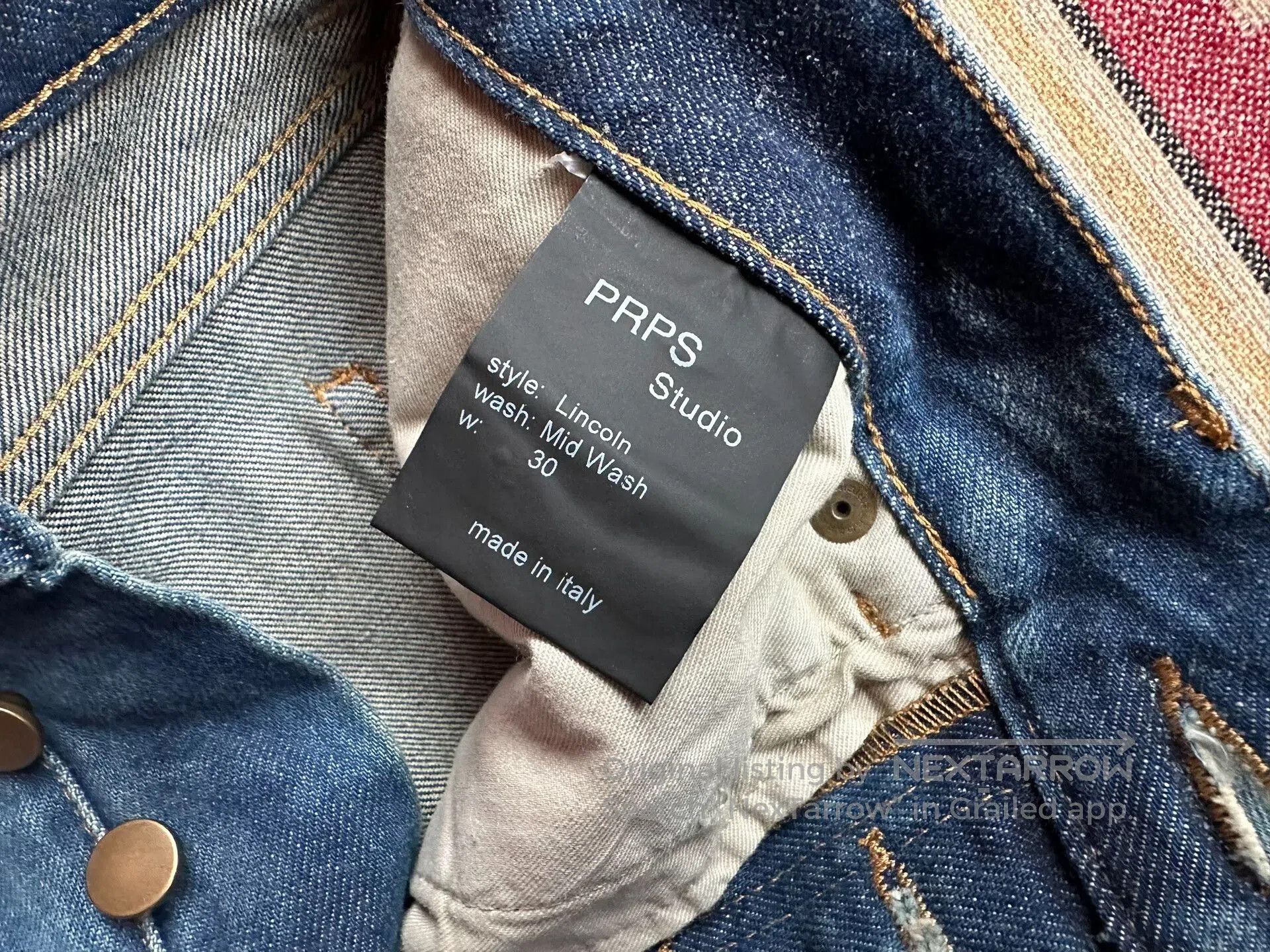 Prps Prps Lincoln Mid Wash Jeans for Men. Size US 32 / EU 48 - 9 Thumbnail