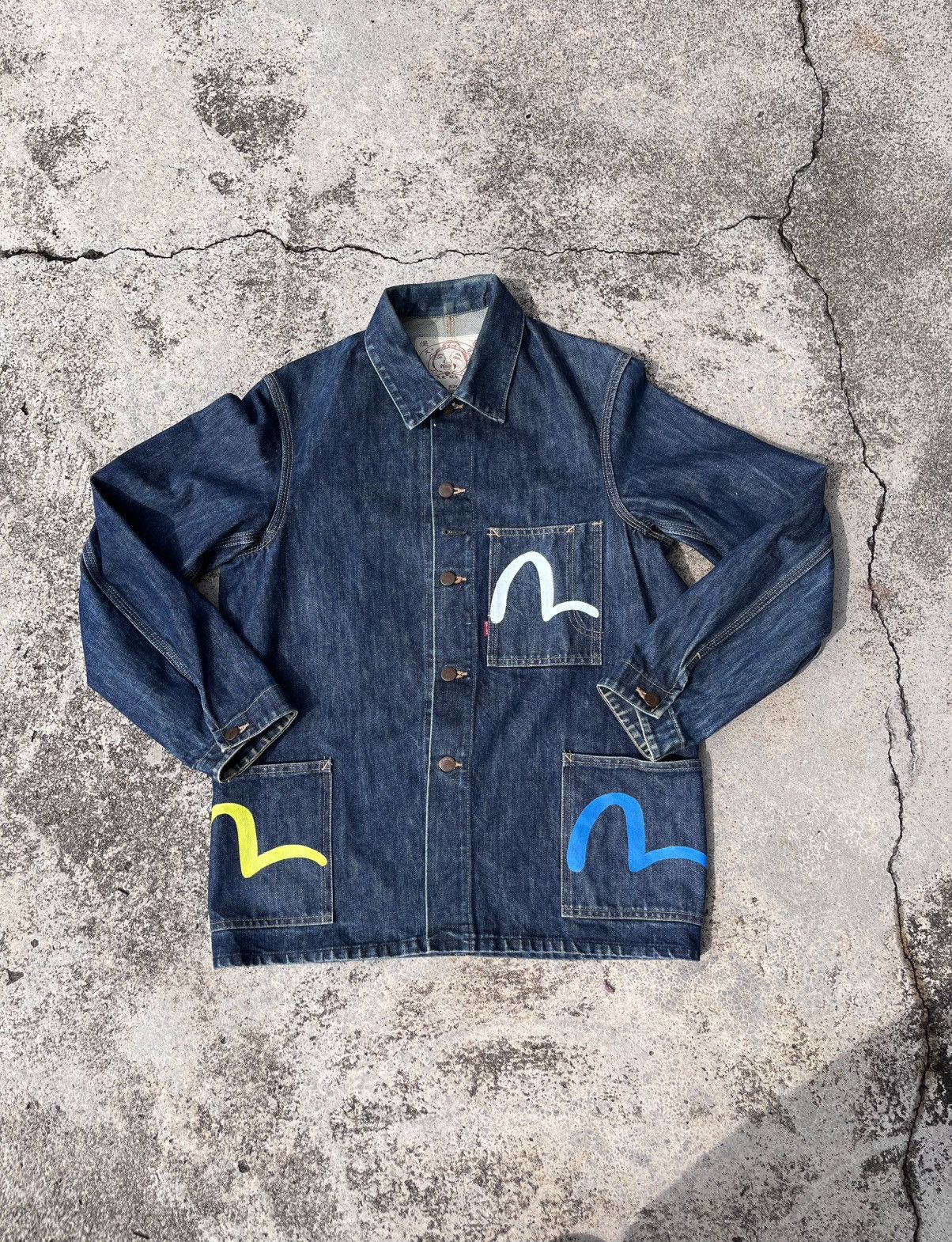 Evisu Evisu Multicolor Workwear Denim Jacket Size US M / EU 48-50 / 2 - 2 Thumbnail