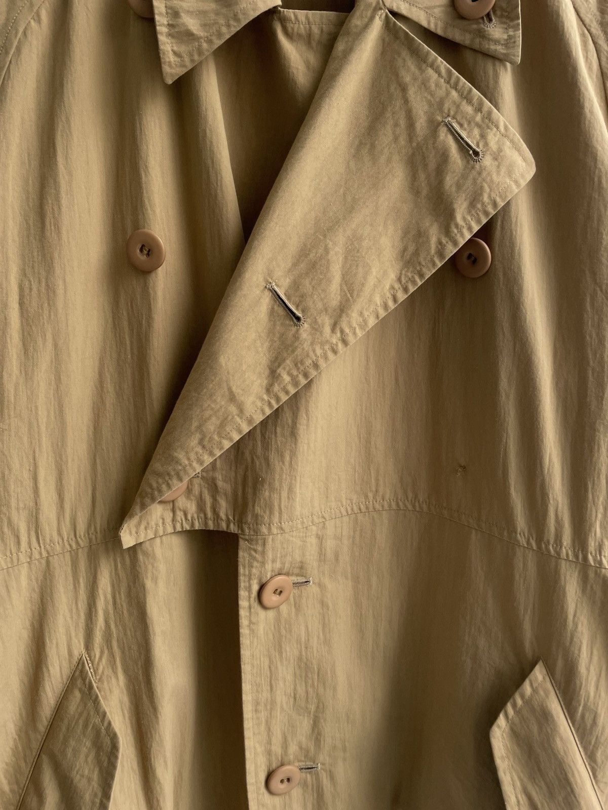 Issey Miyake Vintage 80's Issey Miyake Windcoat Oversize Long Coat Size US S / EU 44-46 / 1 - 13 Thumbnail