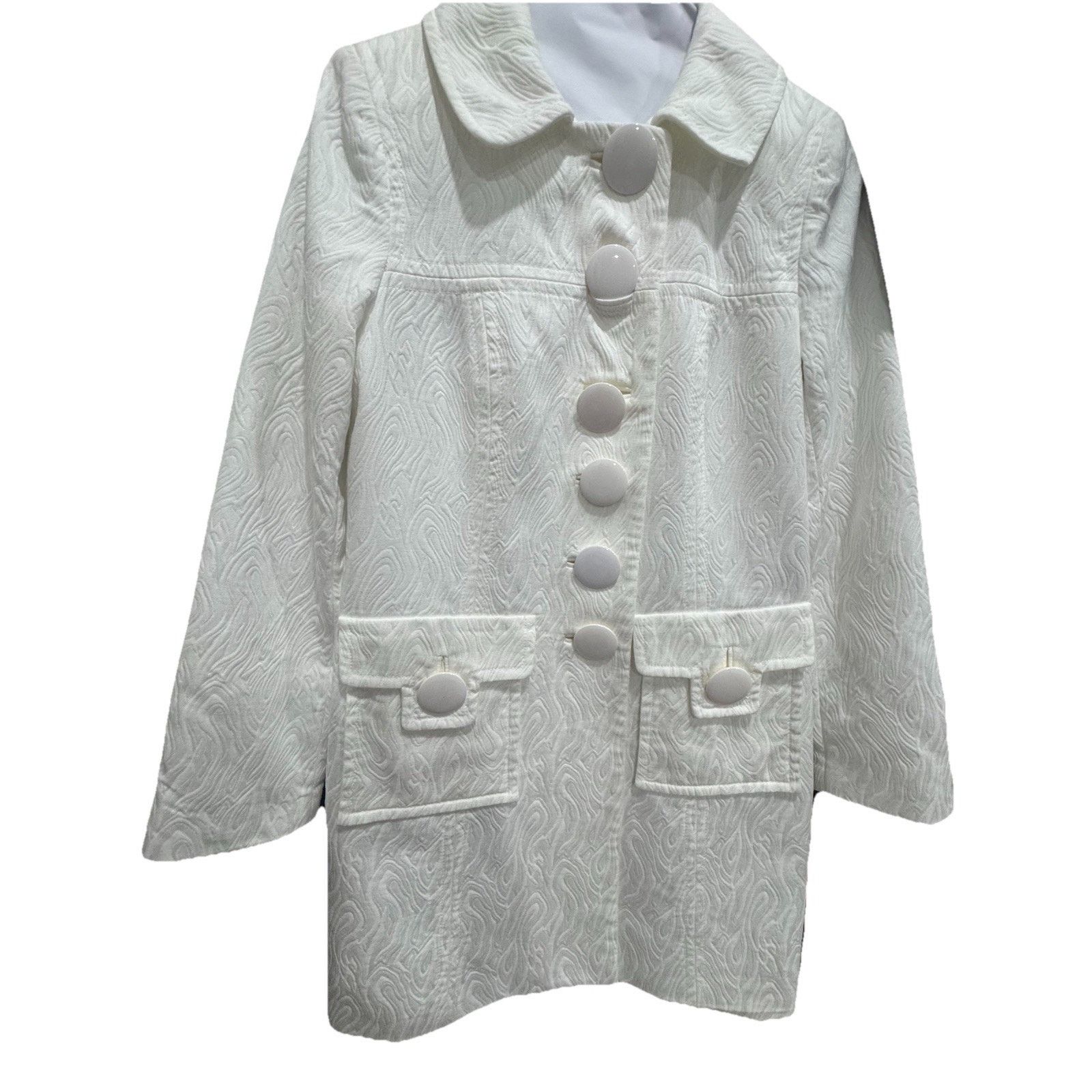 MILLY Milly of New York White Coat Size 6, minimalist Size M / US 6-8 / IT 42-44 - 1 Thumbnail