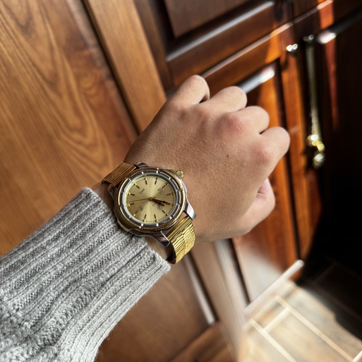 image of 80's Collection Limited Vintage Watch Luch Ussr Made in Gold, Men's