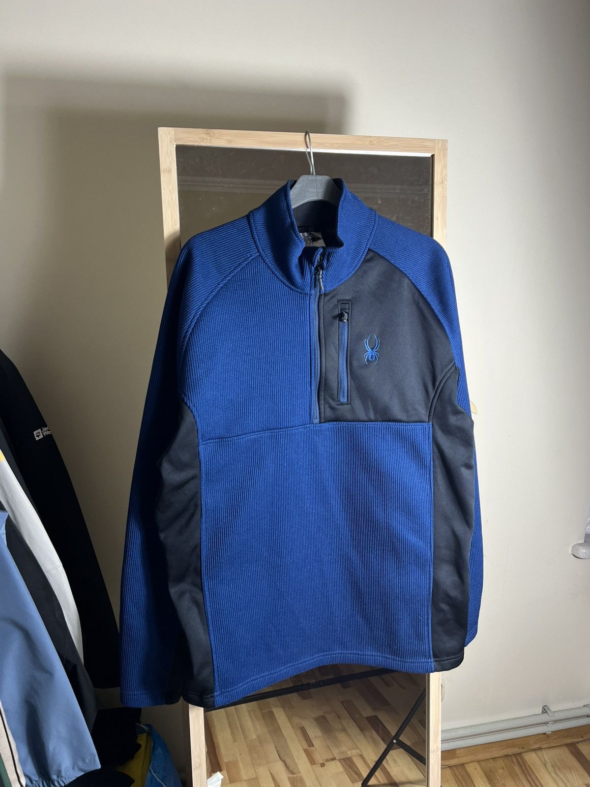 Spyder Spyder Vintage Fleece Pullover BlueBlack Half-Zip XL-Xxl Y2K Size US XL / EU 56 / 4 - 1 Thumbnail