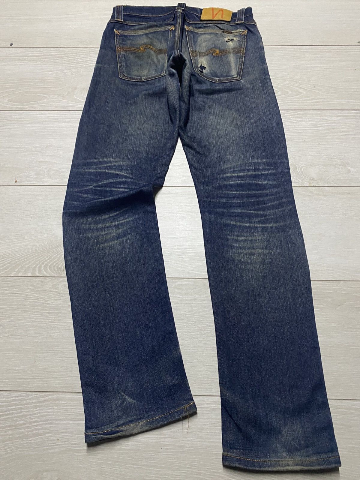 Nudie Jeans Nudie Nj 1495 Mud Wash Distresses Slim Fit Jeans Size US 29 - 2 Thumbnail