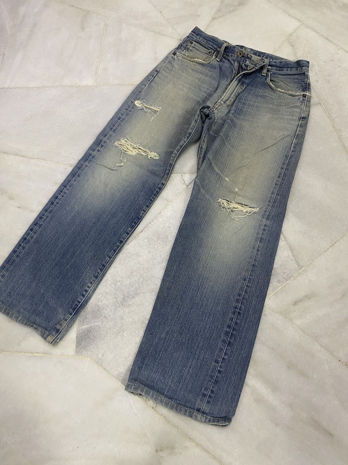 Edwin Size 29x32 Vintage Edwin 505 Selvedge Denim Jeans Size US 29 - 3 Thumbnail