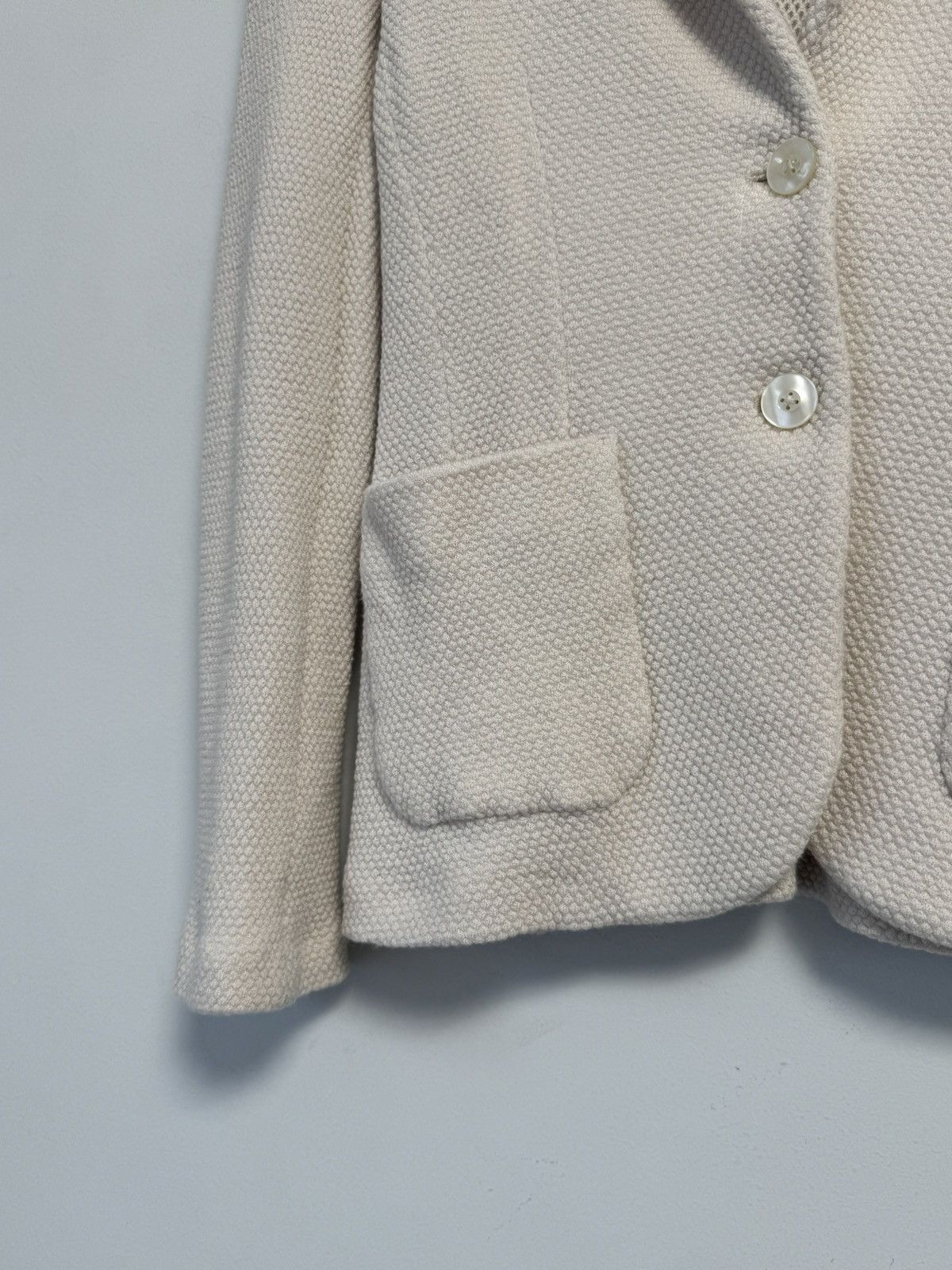 Circolo 1901 Circolo 1901 Women’s Cotton Blazer Jacket Beige Textured Size S / US 4 / IT 40 - 5 Thumbnail