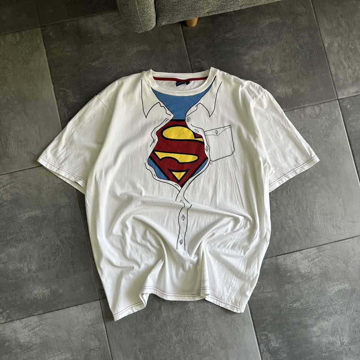 DC Comics × Vintage Vintage DC Super Man T-shirts Joke Humor Cartoon Comics Size US XXL / EU 58 / 5 - 3 Thumbnail