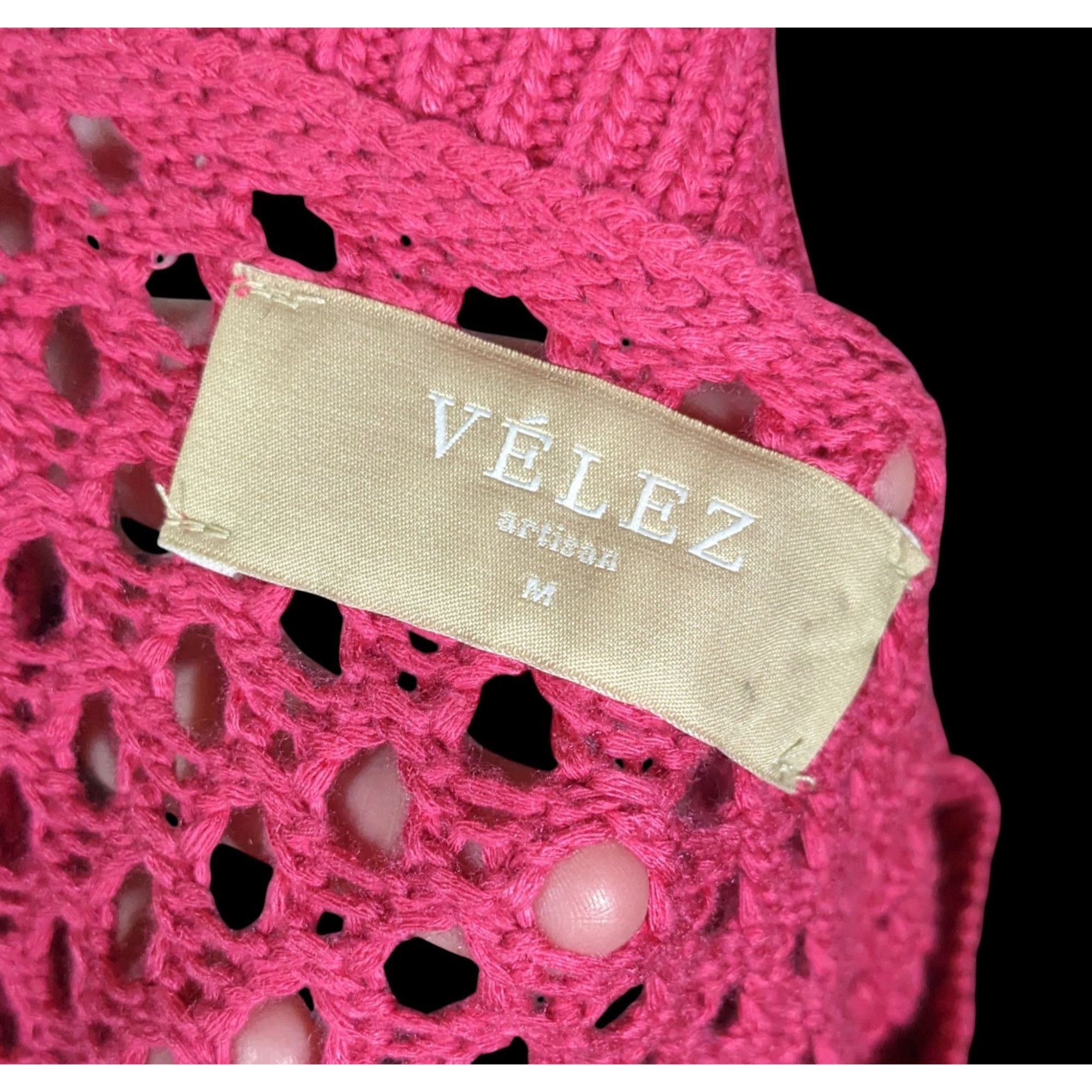 Other Velez Artisan Pink Asymmetrical Sweater With Orange Cuffs Size M / US 6-8 / IT 42-44 - 6 Thumbnail
