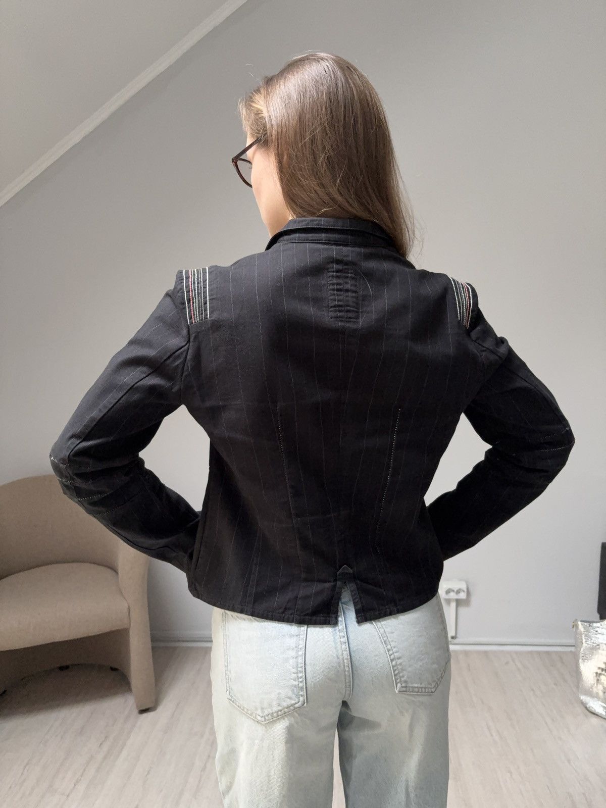 Marithe + Francois Girbaud Vintage Marithe Francois Girbaud Blazer Jacket womens italy Size L / US 10 / IT 46 - 3 Thumbnail