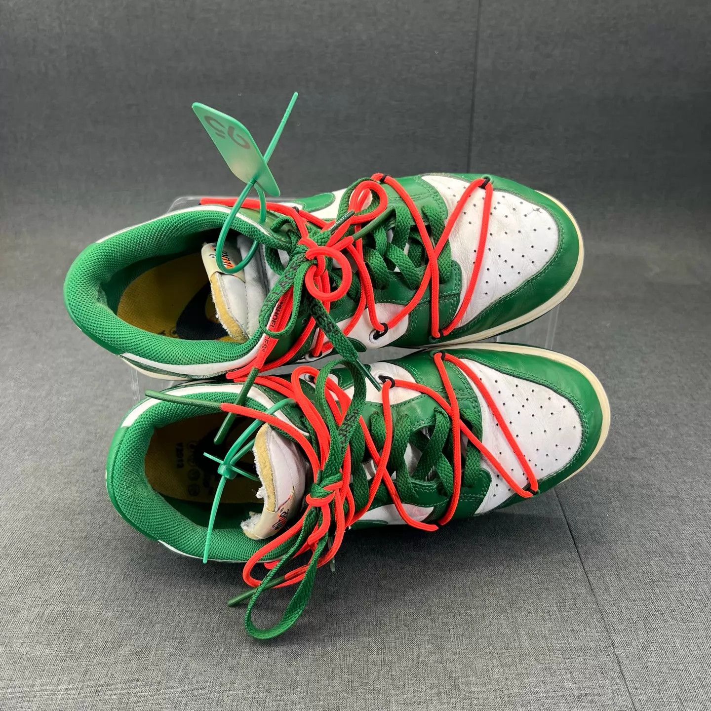 Off-White Off-White Dunk White Green 44 Min oxid Size US 11 / EU 44 - 5 Thumbnail