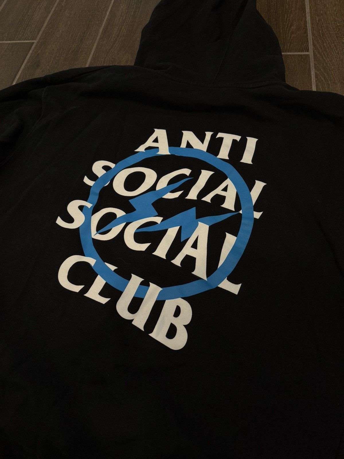 Anti Social Social Club × Fragment Design Anti Social Social Club x Fragment Black Hoodie Size US XL / EU 56 / 4 - 4 Thumbnail