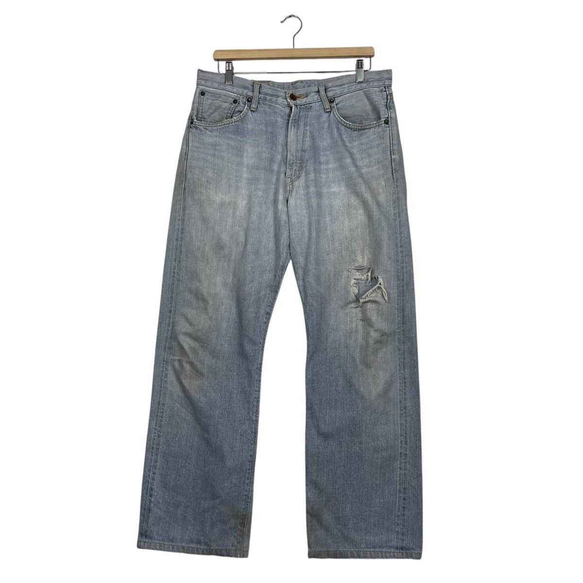 Edwin Vintage Edwin Selvedge Redline Distressed Denim Jeans Size US 34 / EU 50 - 1 Thumbnail