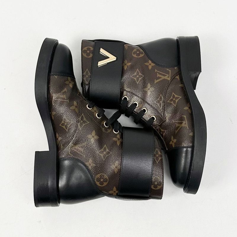 Louis Vuitton Louis Vuitton Wonderland Monogram Brown Martin Boots -2508 Size US 6 / IT 36 - 5 Thumbnail