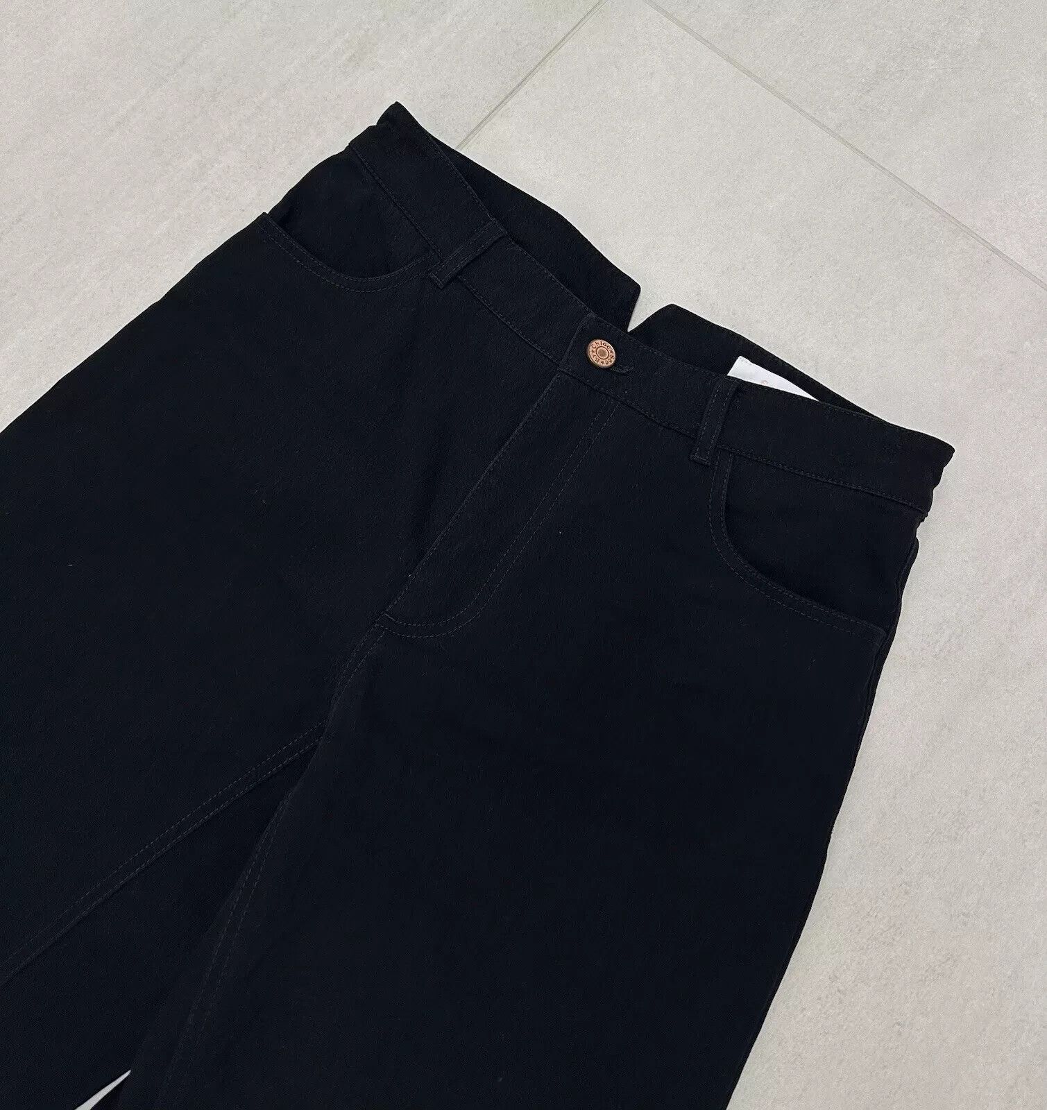 See by Chloe See By Chloe Womens Pants Trousers Black High Waist size 36 Size 25" / US 0 / IT 36 - 9 Thumbnail
