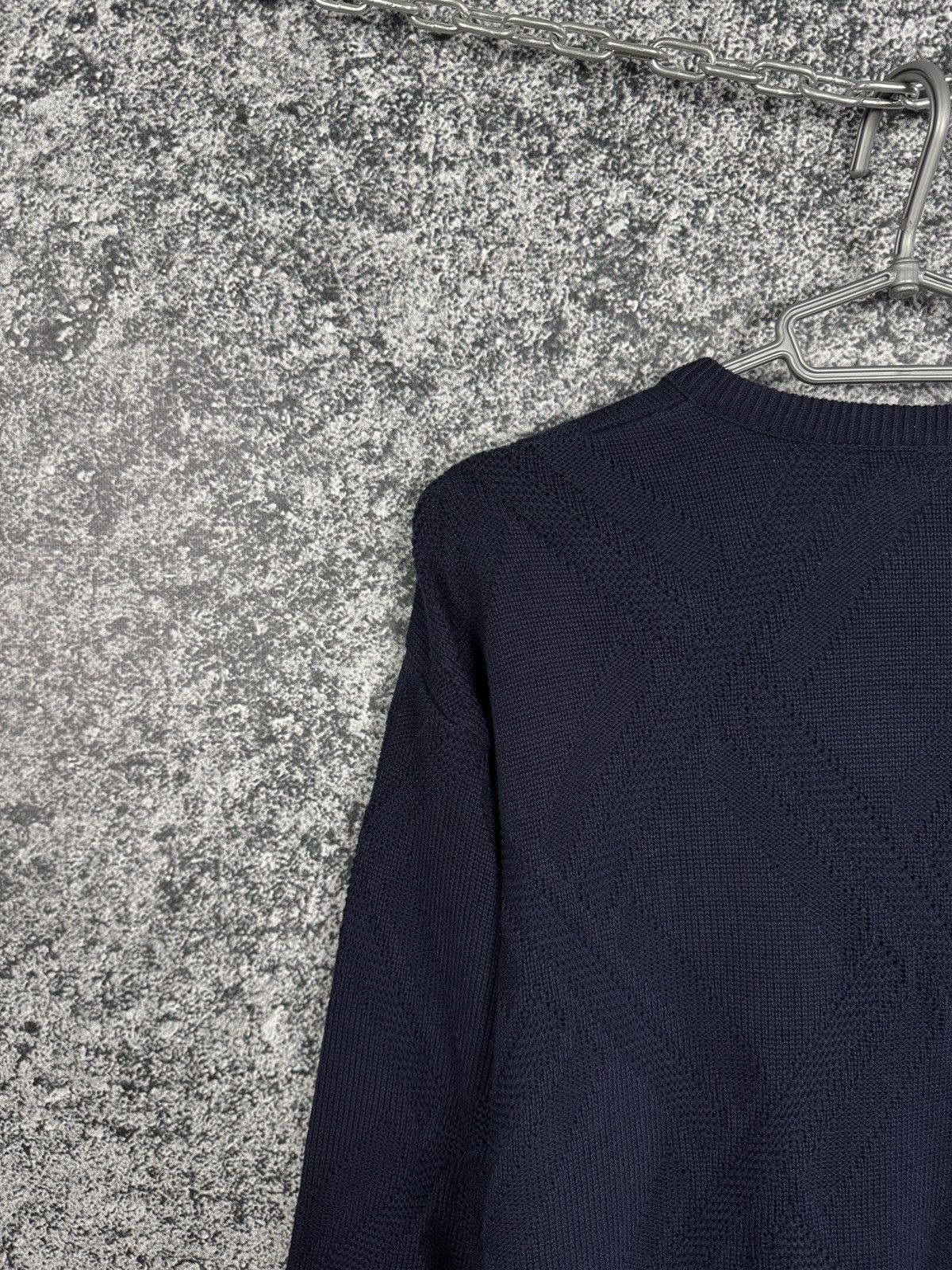 Lacoste Lacoste Vintage V-Neck Knit Sweater Pullover Blue Size 7 Size US XL / EU 56 / 4 - 11 Thumbnail
